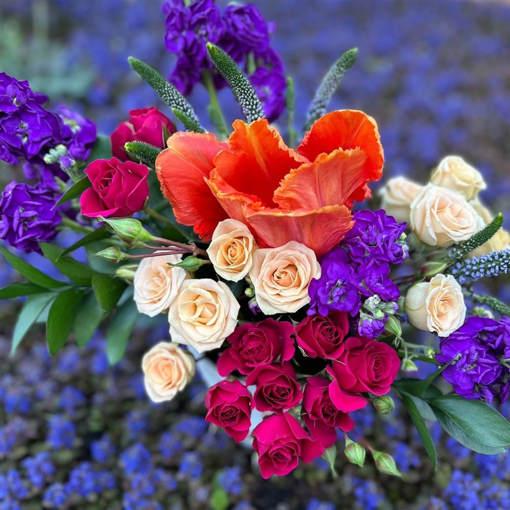 Purple seasonal bouquet